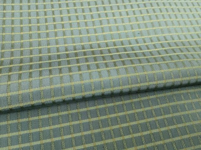 平和屋着物●お召　吉野間道　正絹　逸品　AABG5815ck