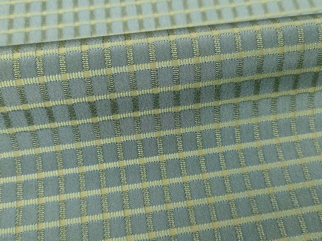 平和屋着物●お召　吉野間道　正絹　逸品　AABG5815ck