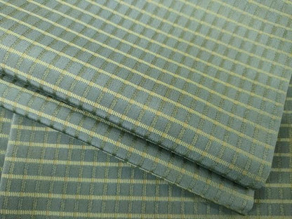平和屋着物●お召　吉野間道　正絹　逸品　AABG5815ck