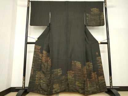 平和屋着物●訪問着　作家物　霞文　星　正絹　逸品　AABG5825ck