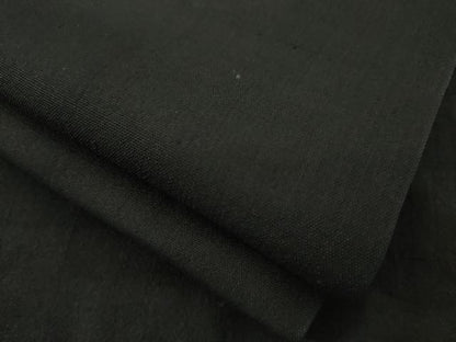 平和屋着物●男性　黒紋付　紬地　正絹　逸品　AABG5845ck