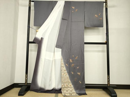 平和屋着物●総刺繍　訪問着　中国三大刺繍　相良刺繍　舞花文　ますいわ屋扱い　正絹　逸品　AABG5847ck