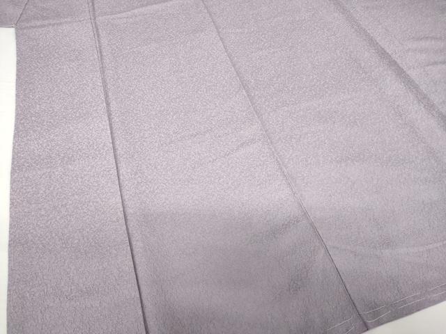 平和屋着物●上質な色無地　梅鼠色　反端付き　正絹　逸品　AABG5849ck
