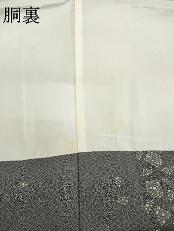 平和屋着物●江戸小紋　割り付き文　正絹　逸品　AABG5852ck