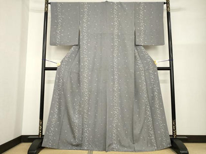 平和屋着物●江戸小紋　割り付き文　正絹　逸品　AABG5852ck