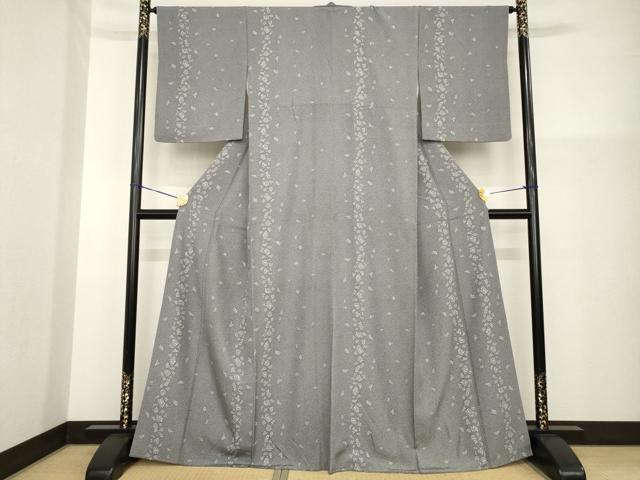 平和屋着物●江戸小紋　割り付き文　正絹　逸品　AABG5852ck