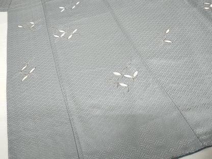 平和屋着物●上質な小紋　七宝文　金彩　高島屋扱い　正絹　逸品　未使用　AABG5867ck