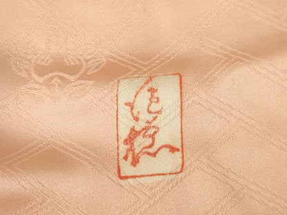 平和屋着物●十日町老舗ブランド　吉澤友禅　吾妻徳穂　振袖　駒刺繍　橘文　金彩　松坂屋扱い　正絹　逸品　AABG5878ck