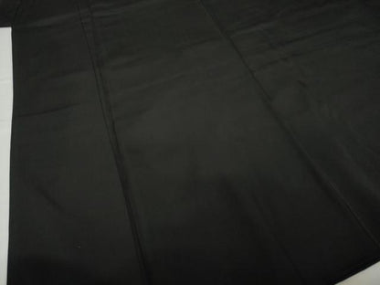 平和屋着物●男性　黒紋付・羽織セット　正絹　逸品　AABG5880ck