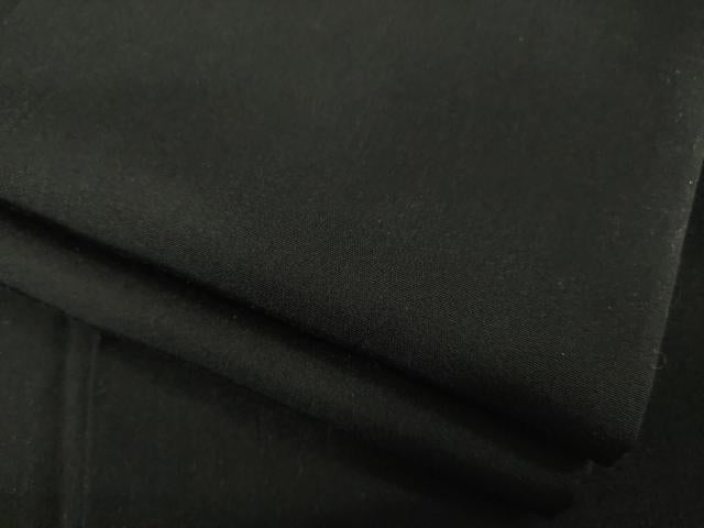 平和屋着物●男性　黒紋付・羽織セット　正絹　逸品　AABG5880ck