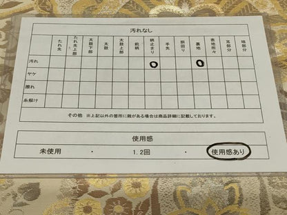 平和屋着物◎織姫ささき　六通柄袋帯　更紗花文　金銀糸　正絹　逸品　AABG5884ou