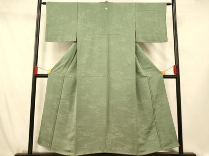 平和屋着物■上質な小紋　光琳水文　正絹　逸品　未使用　AABG5947fw