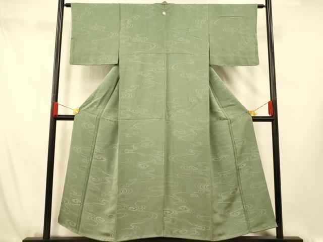 平和屋着物■上質な小紋　光琳水文　正絹　逸品　未使用　AABG5947fw