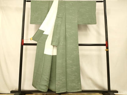 平和屋着物■上質な小紋　光琳水文　正絹　逸品　未使用　AABG5947fw