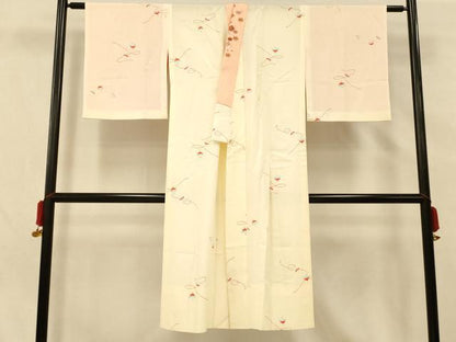 平和屋着物■長襦袢　無双仕立て　独楽文　半衿刺繍　正絹　逸品　AABG5950fw