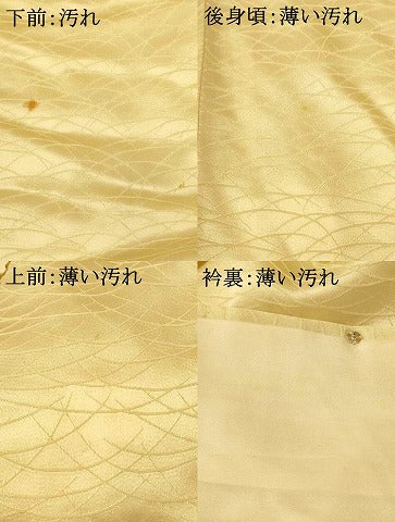 平和屋着物■訪問着　更紗花文　金彩　正絹　逸品　AABG5955fw