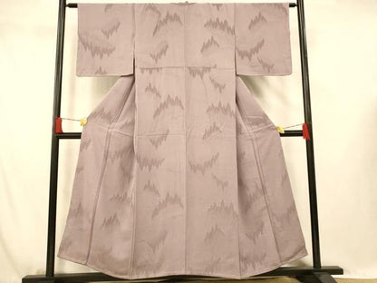 平和屋着物■上質な色無地　樹林地紋　浅紫色　正絹　逸品　未使用　AABG5959fw