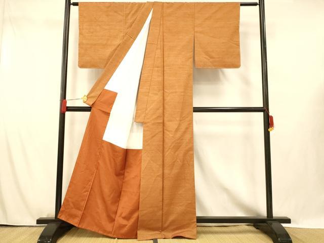 平和屋着物■上質な紬 霞文 正絹 逸品 未使用 AABG5962fw