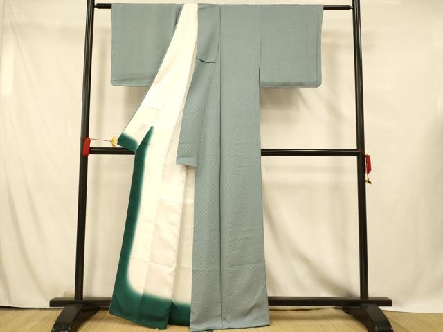 平和屋着物■上質な小紋　松皮菱文　正絹　逸品　未使用　AABG5967fw