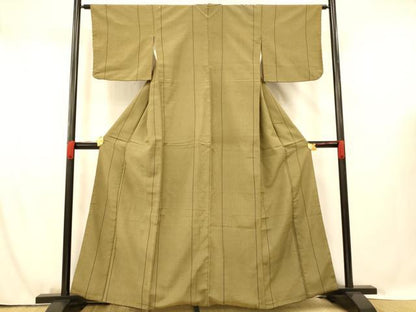 平和屋着物■お召 間道 正絹 逸品 AABG5969fw