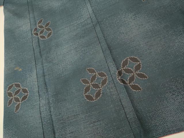 平和屋着物■上質な紬　七宝霞文　暈し染め　正絹　逸品　AABG5970fw