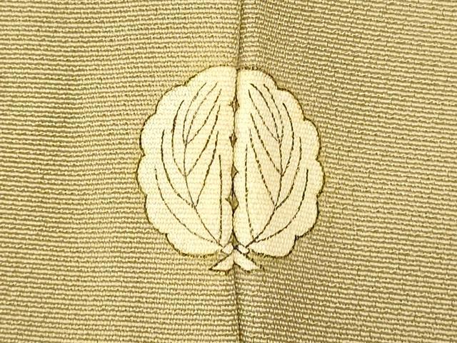 平和屋着物■上質な色無地　抹茶色　正絹　逸品　AABG5973fw