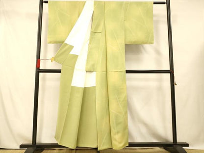 平和屋着物■上質な小紋　霞文　暈し染め　正絹　逸品　AABG6003fw
