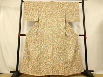 平和屋着物■上質な小紋 番傘重ね文 正絹 逸品 AABG6009fw