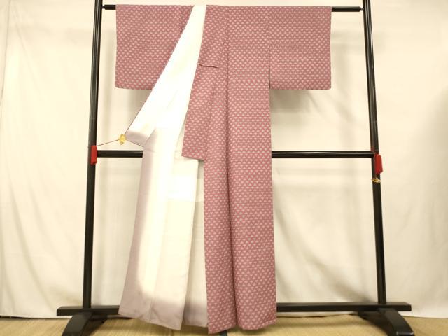 平和屋着物■上質な小紋 舞花文 正絹 逸品 AABG6017fw