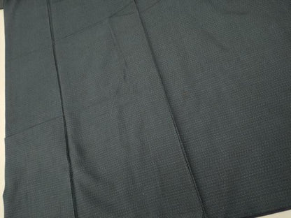 平和屋着物■男性　紬　アンサンブル　格子　正絹　逸品　AABG6025fw