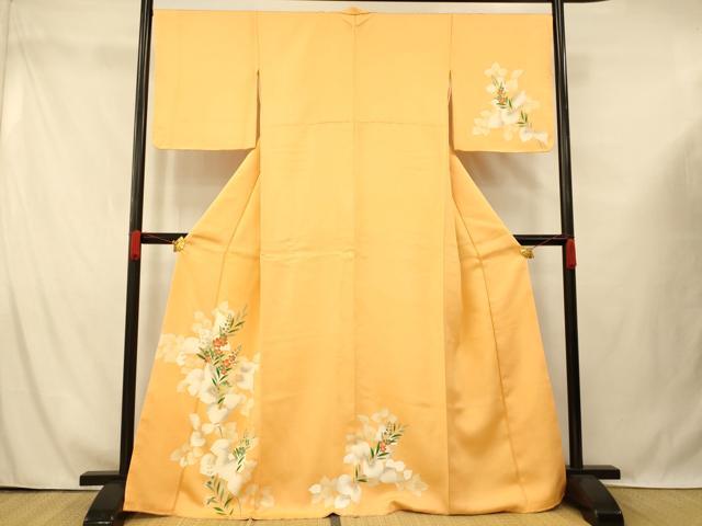 平和屋着物■訪問着 枝花文 正絹 逸品 AABG6027fw