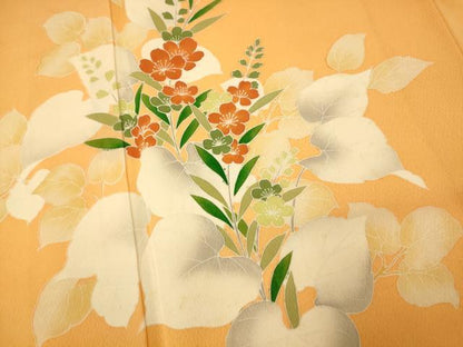 平和屋着物■訪問着 枝花文 正絹 逸品 AABG6027fw