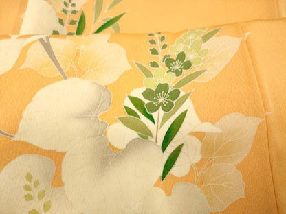 平和屋着物■訪問着 枝花文 正絹 逸品 AABG6027fw