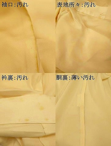 平和屋着物■長襦袢 無双仕立て 手描き 金閣寺 金彩 正絹 逸品 AABG6028fw