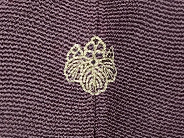 平和屋着物■上質な色無地 古代紫色 正絹 逸品 AABG6030fw