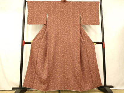平和屋着物■上質な小紋 枝垂れ花文 やまと誂製 正絹 逸品 AABG6033fw