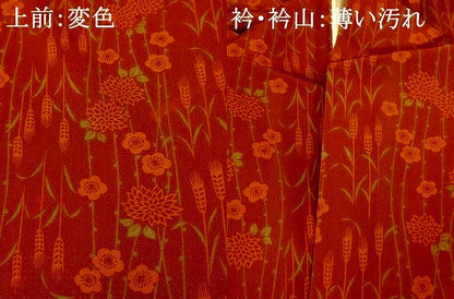 平和屋着物■上質な小紋 枝垂れ花文 やまと誂製 正絹 逸品 AABG6033fw