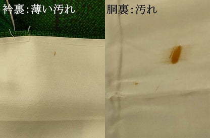 平和屋着物■上質な紬 幾何学文様 正絹 逸品 AABG6065fw