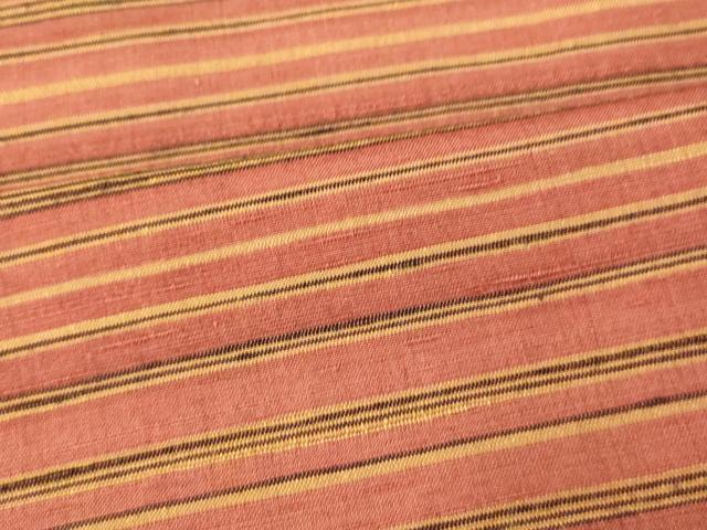 平和屋着物■上質な紬 横段文 正絹 逸品 AABG6073fw