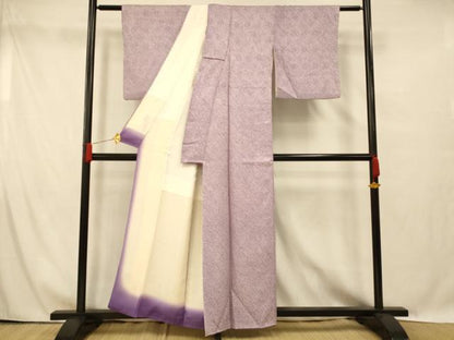 平和屋着物■大変加工の良い上質な総絞り小紋 正絹 逸品 AABG6087fw