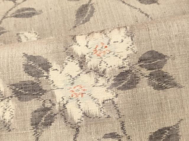 平和屋着物■上質な紬　枝花文　暈し染め　正絹　逸品　AABG6088fw
