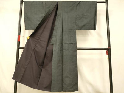 平和屋着物■男性　本場大島紬　80亀甲　総詰め　正絹　逸品　AABG6091fw