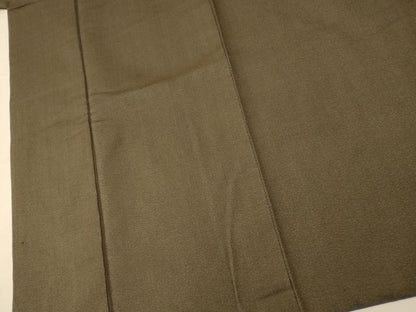 平和屋着物■男性　紬　霞地紋　涅色　正絹　逸品　AABG6097fw