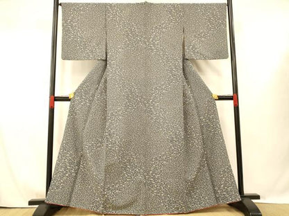 平和屋着物■小紋　草花文　洗える着物　AABG6104fw