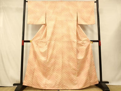 平和屋着物■小紋　霞青海波　暈し染め　洗える着物　AABG6105fw