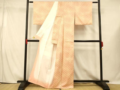 平和屋着物■小紋　霞青海波　暈し染め　洗える着物　AABG6105fw