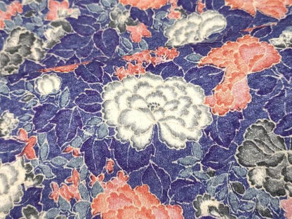 平和屋着物■小紋　更紗花文　洗える着物　AABG6109fw