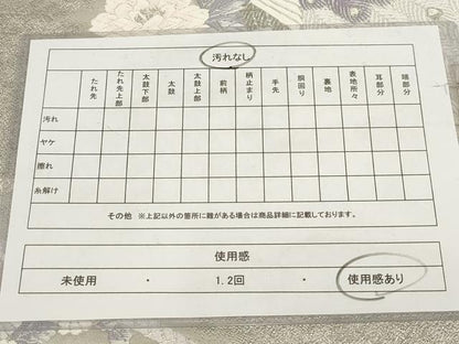 平和屋着物◎六通柄袋帯　唐織　プラチナ箔　楽園の孔雀　銀糸　正絹　逸品　AABG6225wj