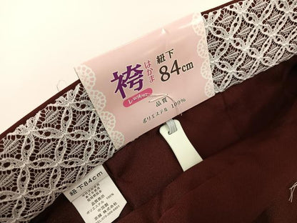 平和屋着物●女性　行灯袴　刺繍　舞桜文　洗える着物　未使用　AABG6482ph