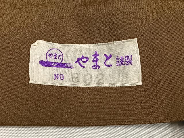 平和屋着物●上質な小紋　花菱文　黒地　やまと誂製　正絹　逸品　AABG6487ph